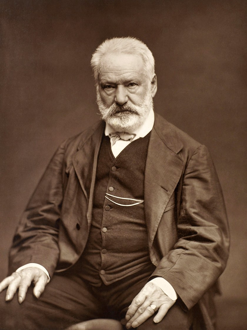 Portrait photograph of Victor Hugo, 1876, by Étienne Carjat